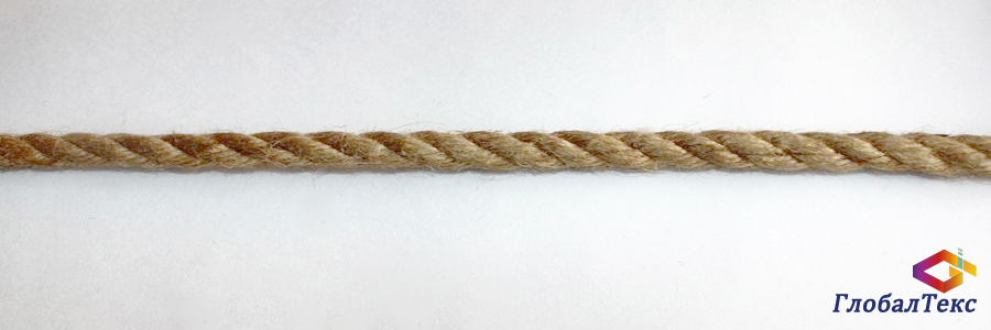 Канат (веревка) джутовый 10 мм бухта 25 к