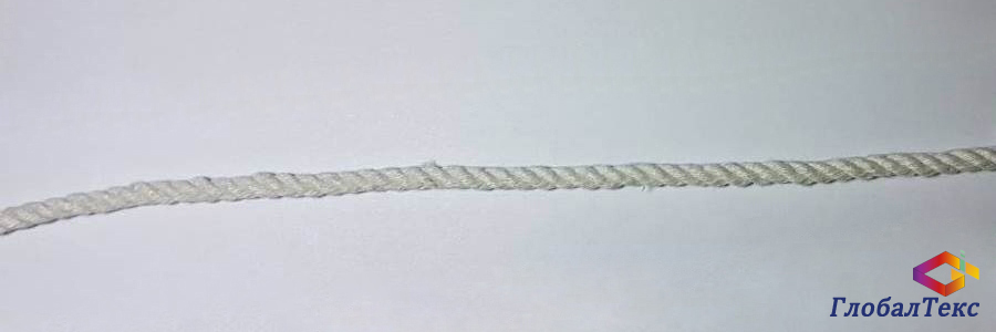 Канат хлопчатобумажный тросовой свивки (3-х прядный) 3 мм