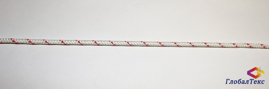 Шнур (веревка) плетеный полиэфирный ПЭ баннерный 6 мм