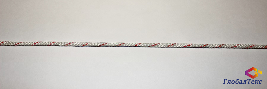 Шнур (веревка) плетеный полиэфирный ПЭ баннерный 4 мм