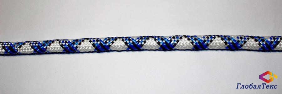 Шнур (веревка) плетеный полипропилен ПП 40-прядный цветной 14 мм