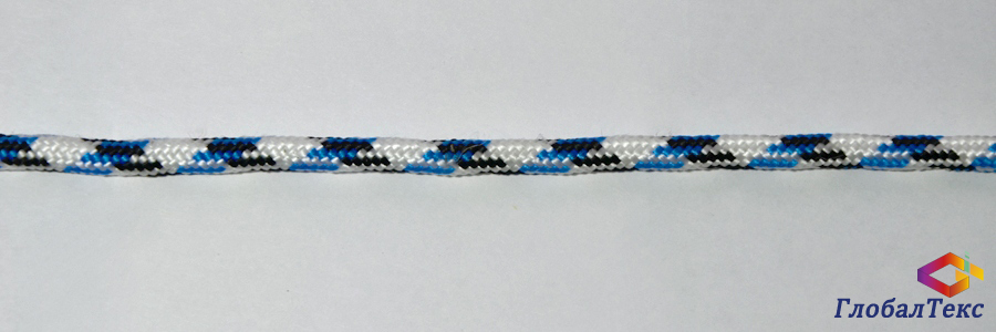 Шнур (веревка) плетеный полипропилен ПП 16-прядный цветной 5 мм