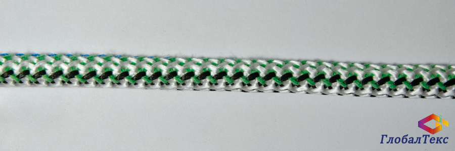 Шнур (веревка) вязаный полипропилен ПП цветной 10 мм